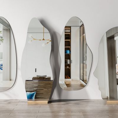 现代不规则穿衣镜全身镜