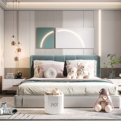 现代儿童房女孩房