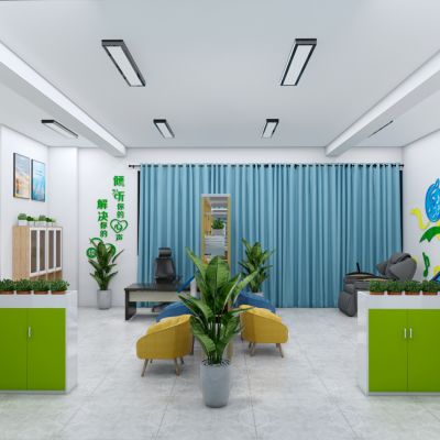 现代心理咨询室 心理教室 音乐放松室