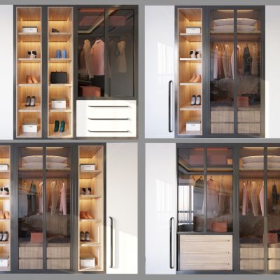 现代衣柜组合
