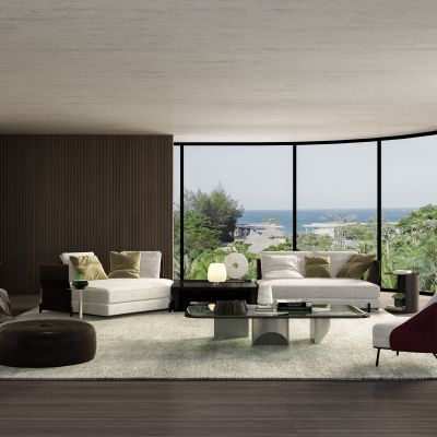 现代意大利minotti现代沙发客厅