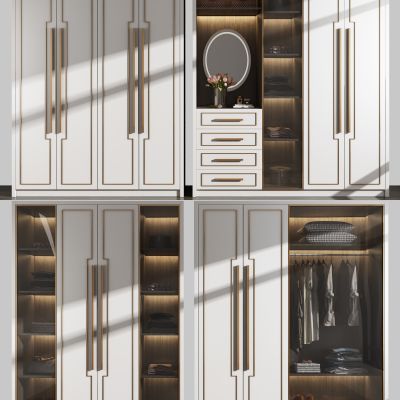 现代轻奢衣柜组合