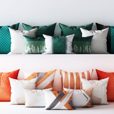 现代极简轻奢沙发卧室抱枕组合