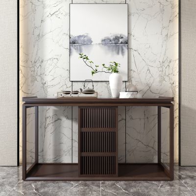 新中式条案端景玄关台