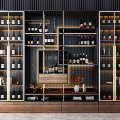 现代轻奢酒柜