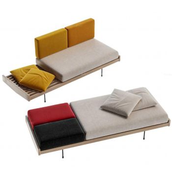 木质玫瑰花沙发床