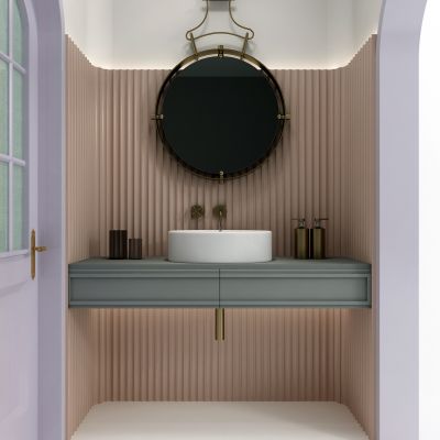 现代洗手台 镜子组合