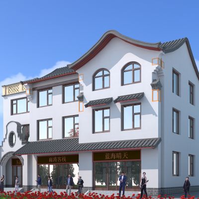 中式建筑，园林古建，传统中式，仿古建筑，户外建筑，景观小品，小公建，古建，四合院，庭院