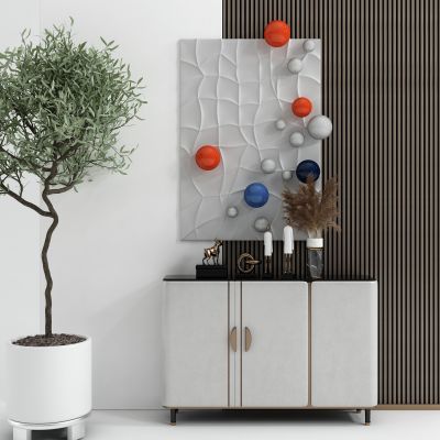 后现代装饰柜 装饰画