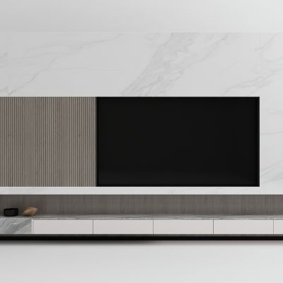 现代轻奢电视背景墙