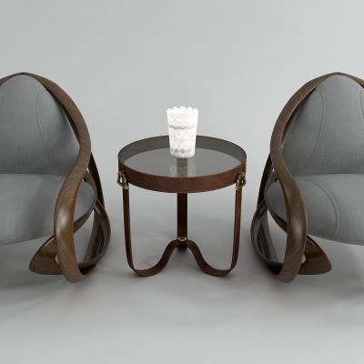 现代休闲椅茶几