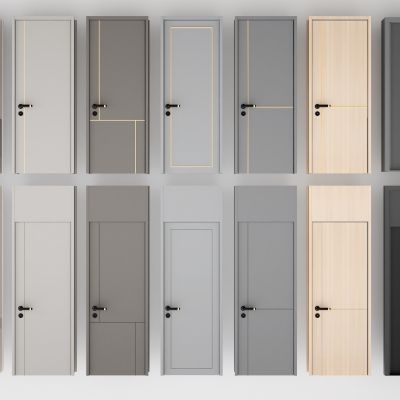  卧室套装门  现代简约门 通顶门