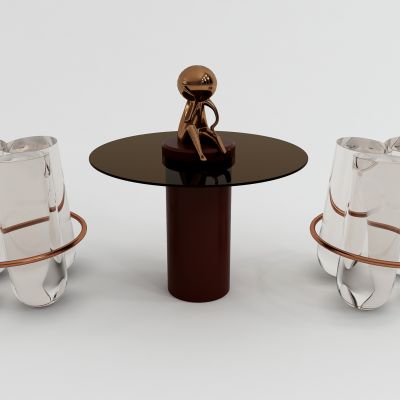 现代透明压克力墩子凳子