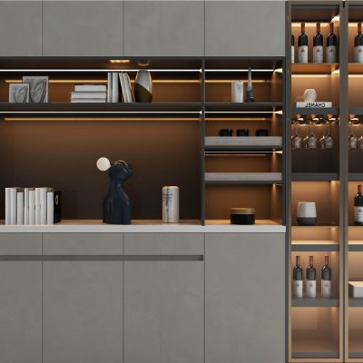 现代餐边柜酒柜