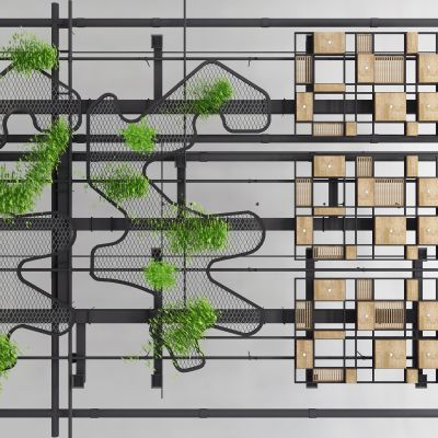 工业风裸顶管道