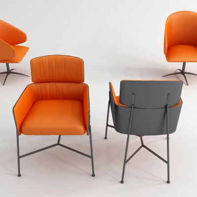 现代休闲办公椅组合