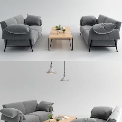 工业风沙发茶几