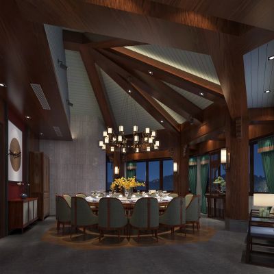 新中式餐饮包厢