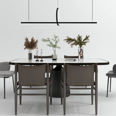 后现代餐桌椅吊灯