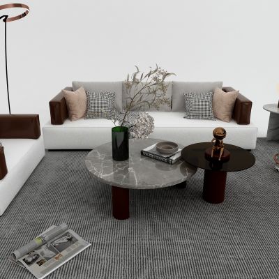 后现代沙发茶几组合