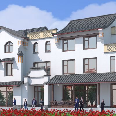 中式建筑，园林古建，传统中式，仿古建筑，户外建筑，景观小品，小公建，古建，四合院，庭院