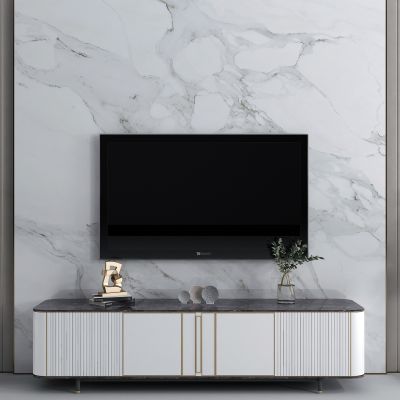 现代电视柜 雕塑