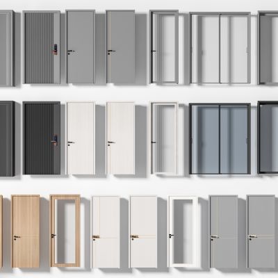  卧室套装门  现代简约门 推拉门 烤漆门 