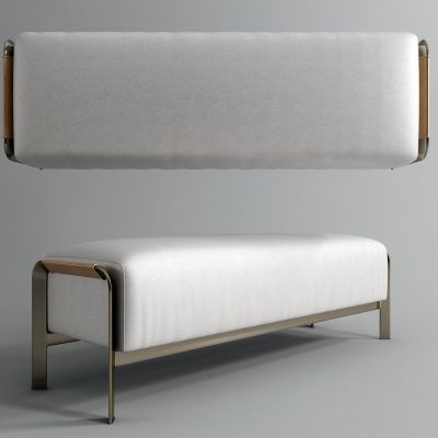 现代皮革脚榻 床尾凳