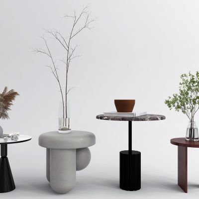 现代边几圆几组合