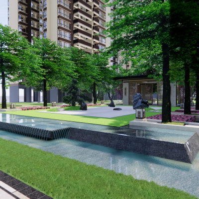 古典高贵中式景观住宅