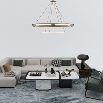 后现代沙发茶几组合