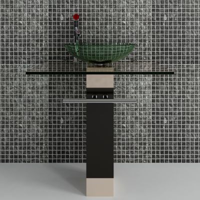 现代公共洗手台