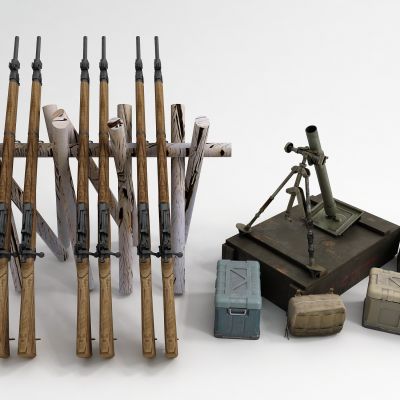 现代枪 炮 弹药箱