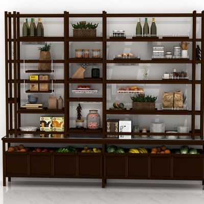 餐厅厨房储物间货架，蔬菜架，水果架，储物架，调料架，食物储备架，置物架