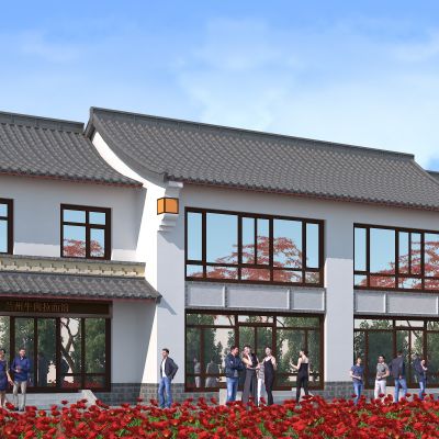 中式建筑，园林古建，传统中式，仿古建筑，户外建筑，景观小品，小公建，古建，四合院，庭院