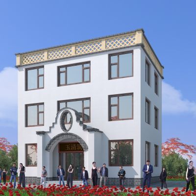 中式建筑，园林古建，传统中式，仿古建筑，户外建筑，景观小品，小公建，古建，四合院，庭院