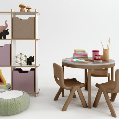 现代儿童桌椅组合