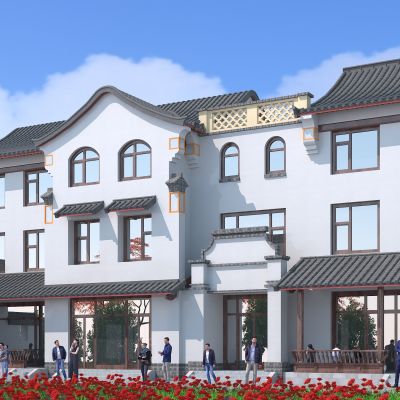 中式建筑，园林古建，传统中式，仿古建筑，户外建筑，景观小品，小公建，古建，四合院，庭院