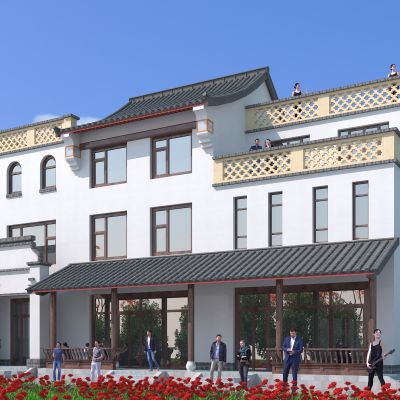 中式建筑，园林古建，传统中式，仿古建筑，户外建筑，景观小品，小公建，古建，四合院，庭院