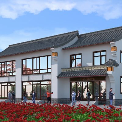 中式建筑，园林古建，传统中式，仿古建筑，户外建筑，景观小品，小公建，古建，四合院，庭院