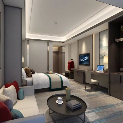 新中式酒店客房 大床房