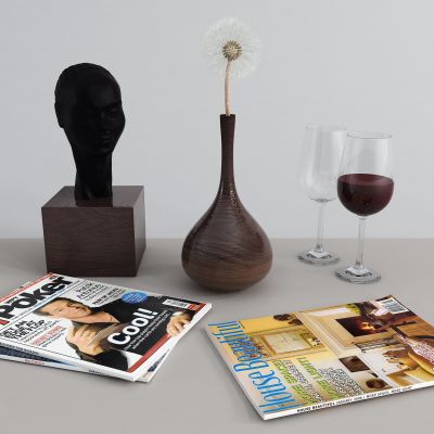 现代雕塑摆件组合