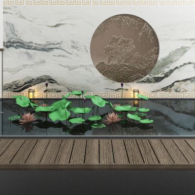 新中式庭院水景