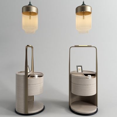 新中式饭盒 床头柜