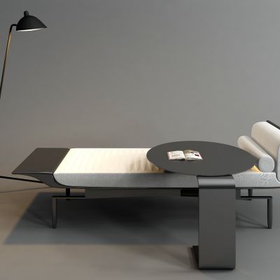 新中式床尾凳 落地灯