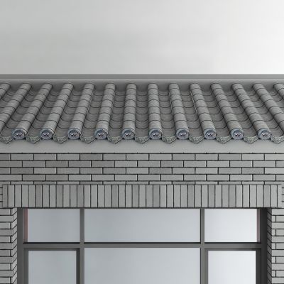 新中式屋檐 瓦片