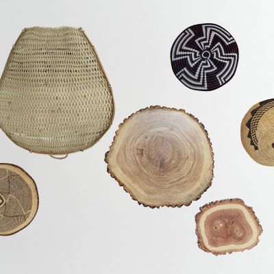 自然风竹编挂件3D模型