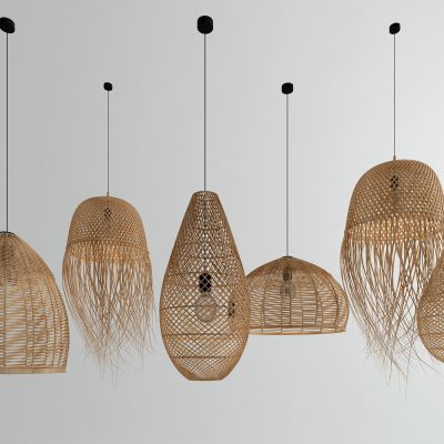 中式竹编吊灯