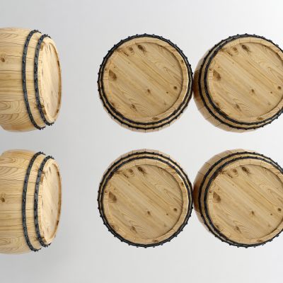 自然风农具 墙饰挂件3D模型