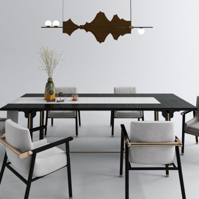 新中式桌椅组合